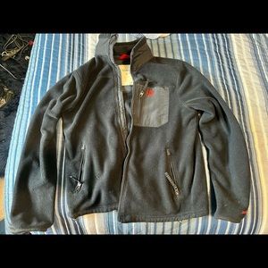 Men’s Black Abercrombie and Fitch Fleece Jacket, Medium